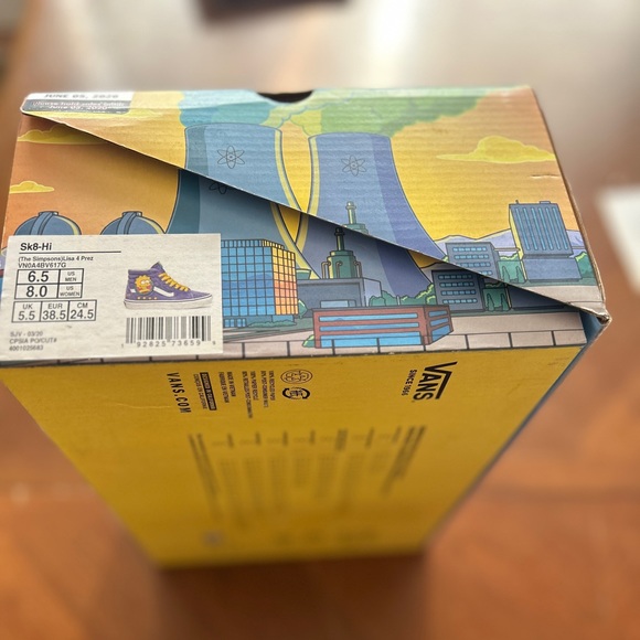 Limited Edition The Simpsons ™️ x Vans Lisa Simpson Sneakers | New In Box - Picture 4 of 16